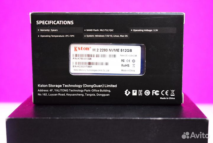 Kstone M.2 2280 NVMe 512 GB