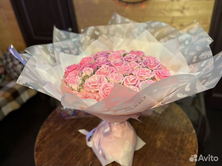 Зефирные Букеты, коробочки и композиции из зефира