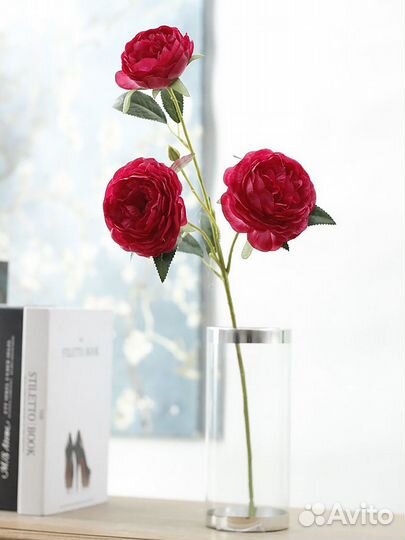 Искусственные розы пионовидные