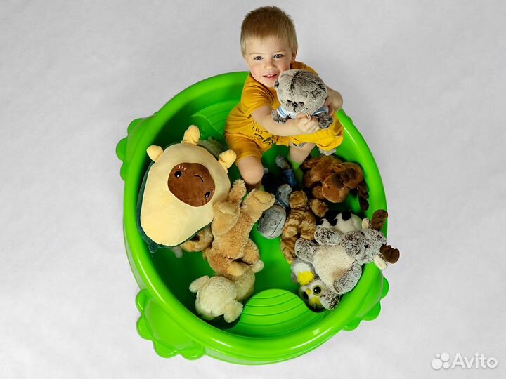 Песочница на улицу с крышкой бассейн Лягушка