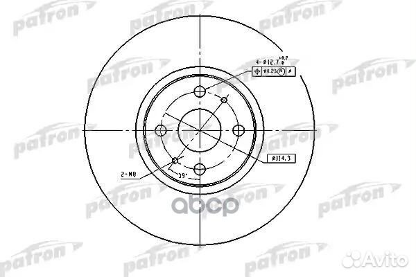 Диск тормозной передн hyundai: atos 98-02, atos