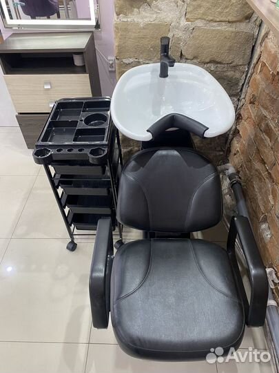 Парикмахерская мойка, тележка