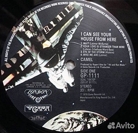 Camel -I Can See Your House From Here Japan LP