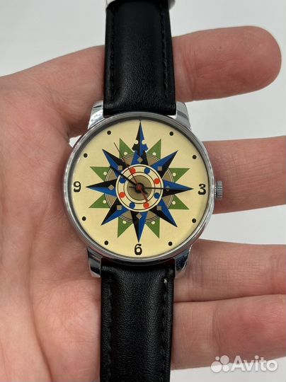 Уникальные часы Ракета-Роза ветров СССР NOS
