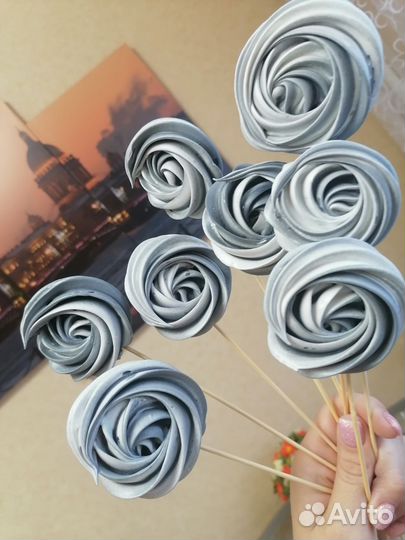 Съедобные букеты безе