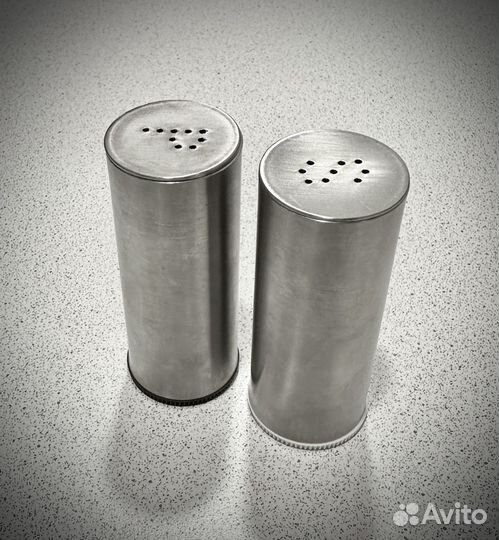 Солонка и перечница IKEA металические