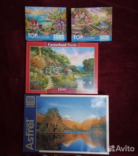 Пазлы 500, 1000, 1500 деталей