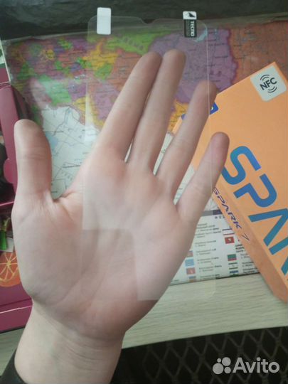 Защитное стекло Tecno spark 7