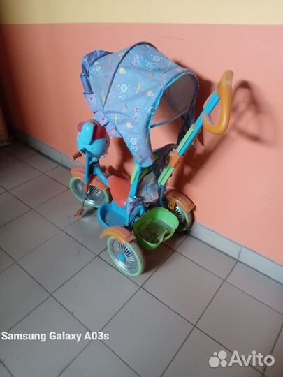 Велосипед с родительской ручкой