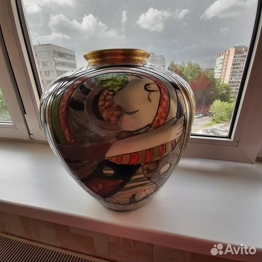 Ваза для цветов, стекло