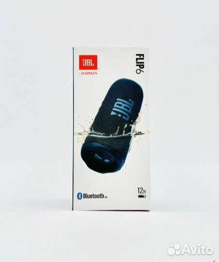 Колонка jbl flip 6 синяя новая