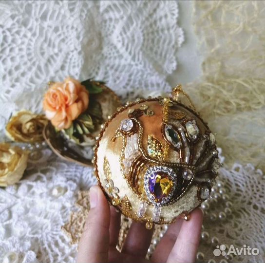 Шары на ёлку ручной работы