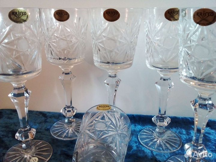 Хрустальные фужеры бокалы Кубок
