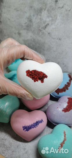 Шипучка для ванны Сердце