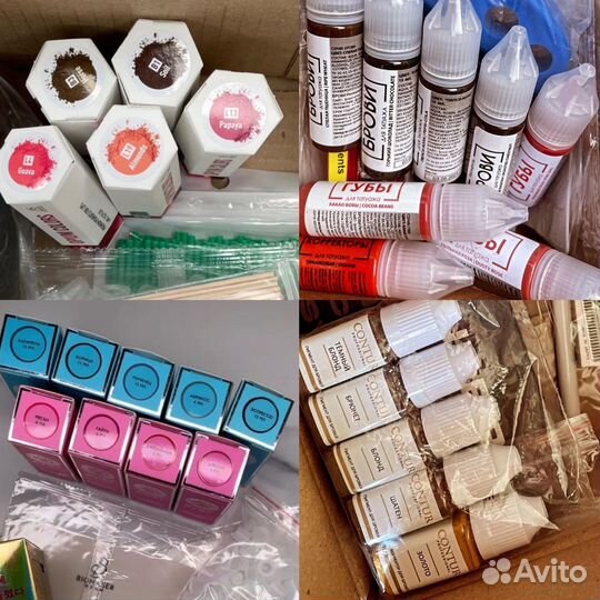 Пигменты, товары для татуажа