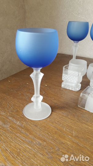 Фужеры, стопки, рюмки матовое стекло