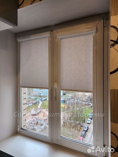 Рулонные шторы на заказ по размеру. Жалюзи. Пр-во