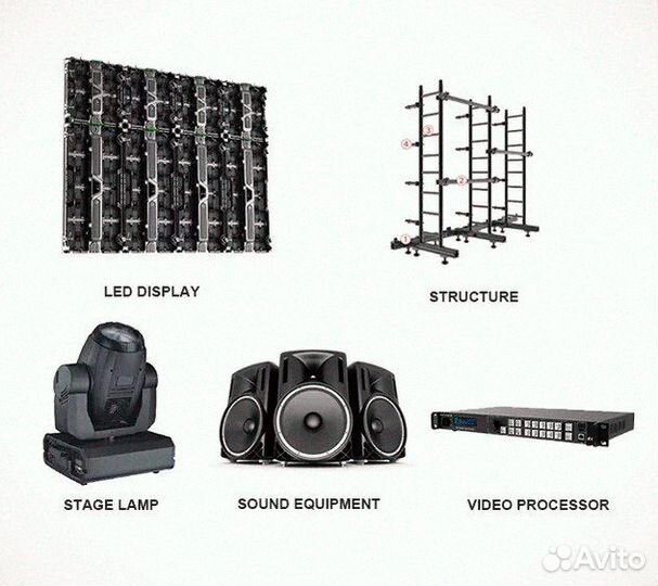 Цифровой светодиодный LED экран