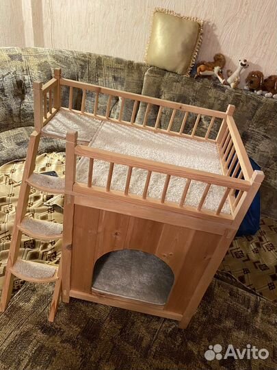 Домик для кошки из дерева