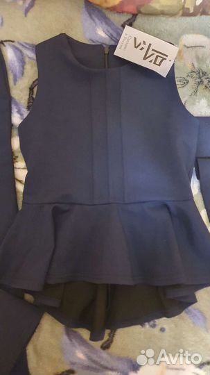 Школьная форма для девочки 128 размер синяя