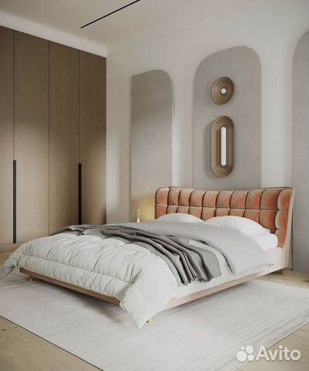 Дизайнерская кровать 2-спальная Ariella