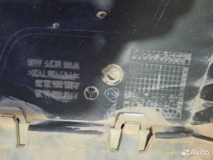 Юбка заднего бампера Mercedes Benz E-Class W166