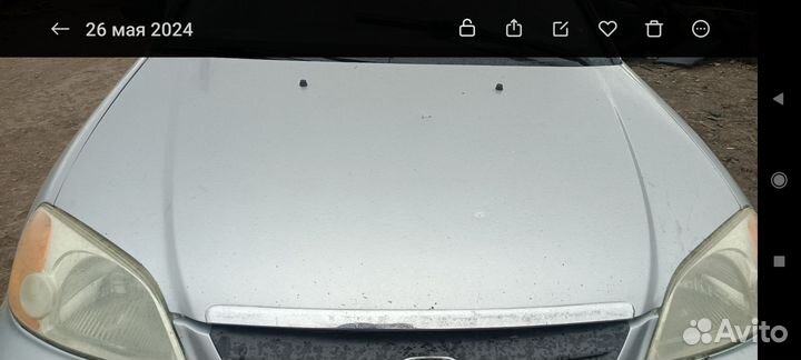 Молдинг капота honda civic 7