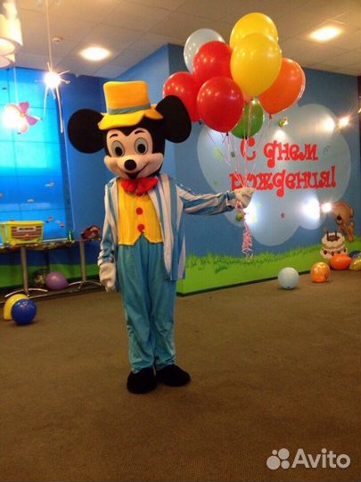 Аренда ростовой куклы Микки Маус