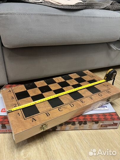 Шахматы шашки нарды 3в1