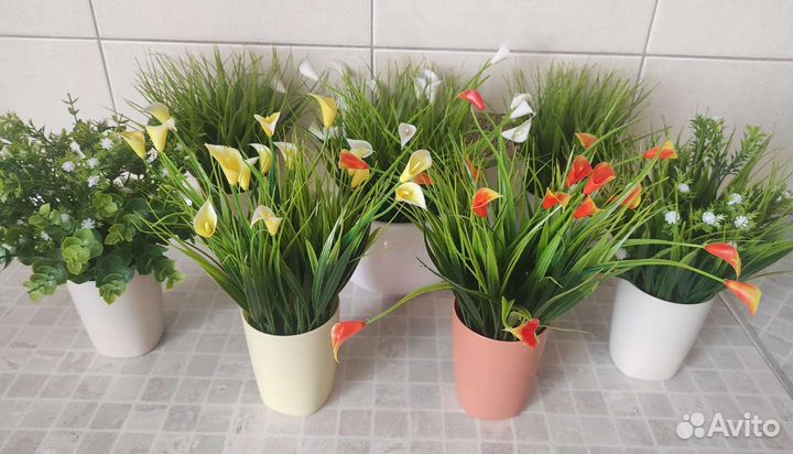 Искусственная зелень, композиции