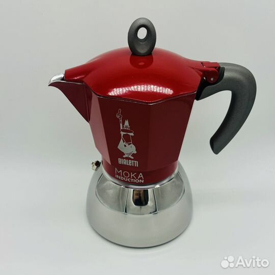 Кофеварка гейзерная Bialetti Moka Induction Rossa