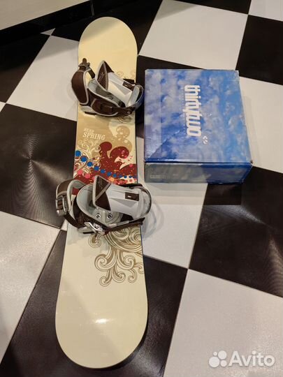 Новый сноуборд head с креплениями и ботинками