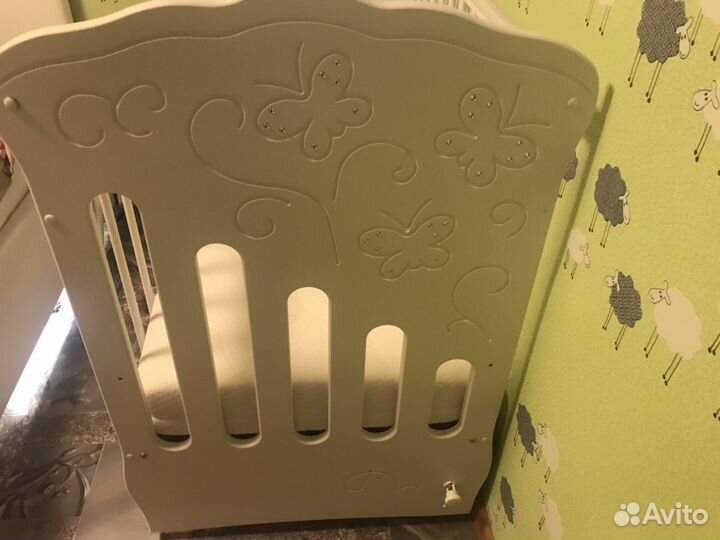 Детская кроватка Островок уюта. Бабочки»