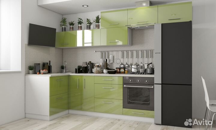 Кухня мдф угловая № 3