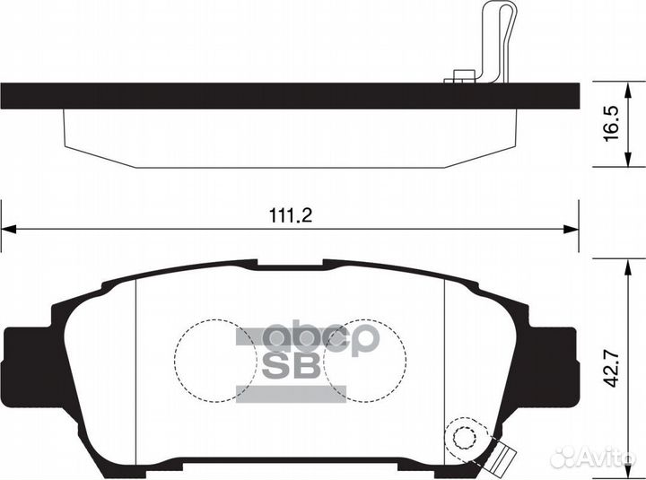 Колодки торм.дисковые Hi-Q toyota sienna 04-10