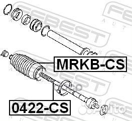 Пыльник рулевой рейки mrkbcs Febest