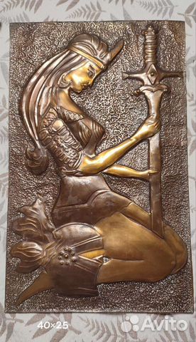 Картина медная чеканка СССР