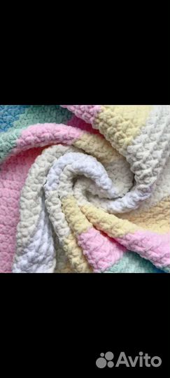 Плед детский вязаный ручная работа