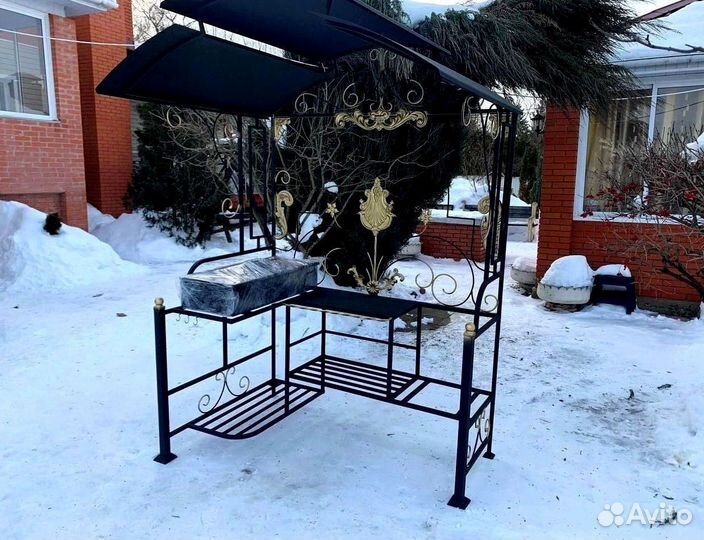 Мангал с печью