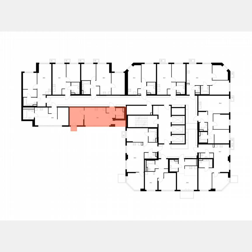 1-к. квартира, 36,1 м², 4/23 эт.