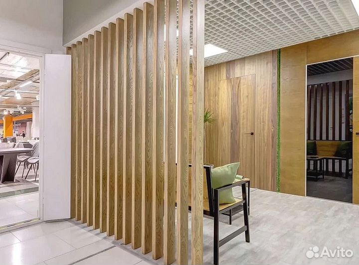 Реечные перегородки декоративные