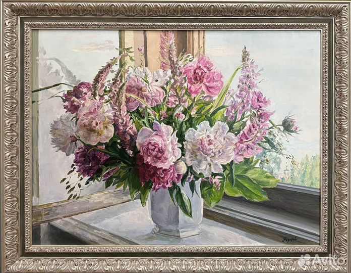 Картина маслом, цветы 