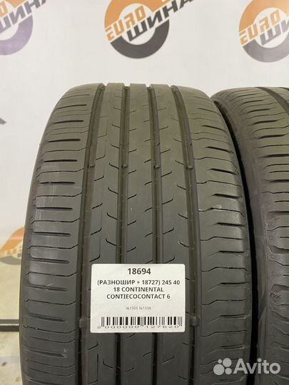 Continental ContiEcoContact 6 225/45 R18 и 245/40 R18