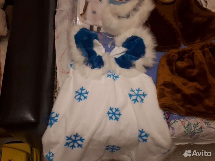 Новогодний карнавальный костюм снежинка,медведь,мы