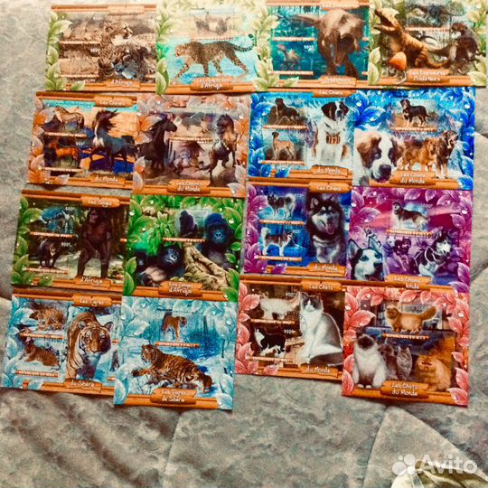 Блоки марок. Флора и Фауна