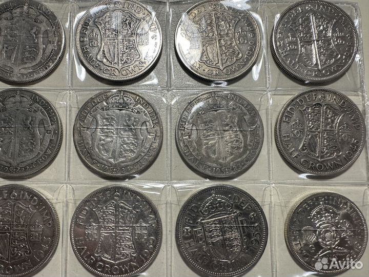 Серебряные монеты Великобритании