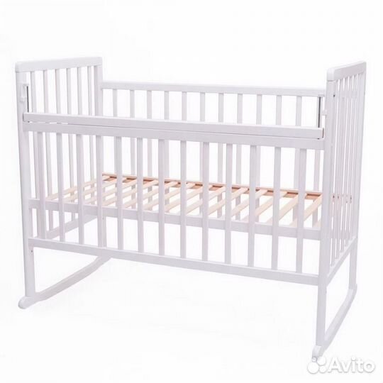 Детская кроватка Ивашка Мой малыш 2 колесо-качалка