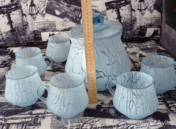 Набор крюшонница СССР, блюдо большое