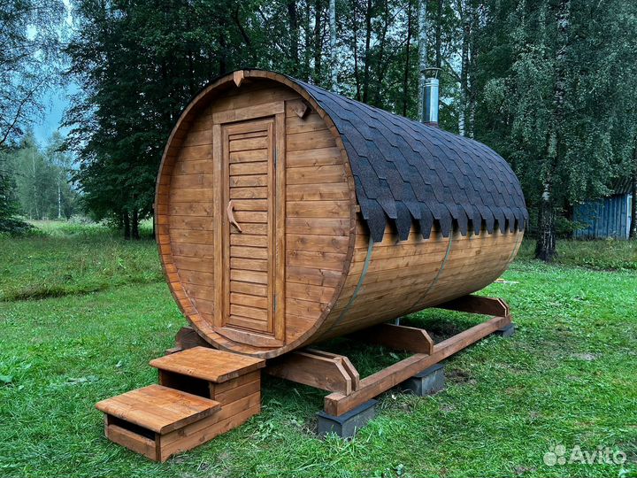Баня бочка 3,5 метра под ключ Подольск