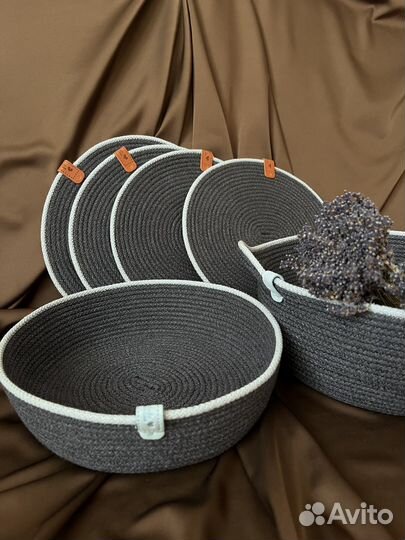 Сервировочные салфетки из хлопкового шнура